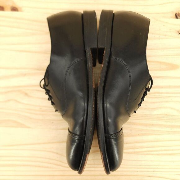 Bostonian Stockbridge Mens Cap Toe Oxfords Sz 9 EEE Extra Wide Black Dress Shoes - Picture 6 of 11